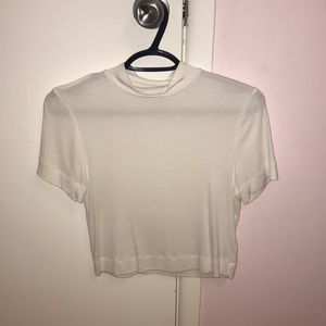 Aritzia white turtleneck/mockneck top